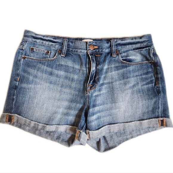 J. Crew, Cuffed, 100% Cotton, Blue Denim Jean Shorts, 29 - Picture 1 of 7
